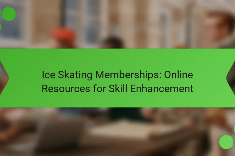 Ice Skating Memberships: Online Resources for Skill Enhancement