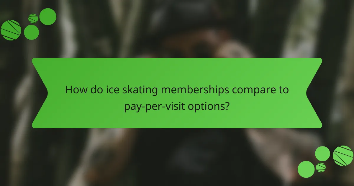 How do ice skating memberships compare to pay-per-visit options?