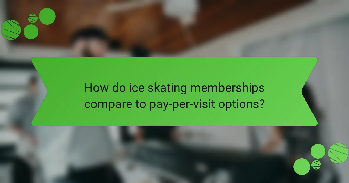How do ice skating memberships compare to pay-per-visit options?