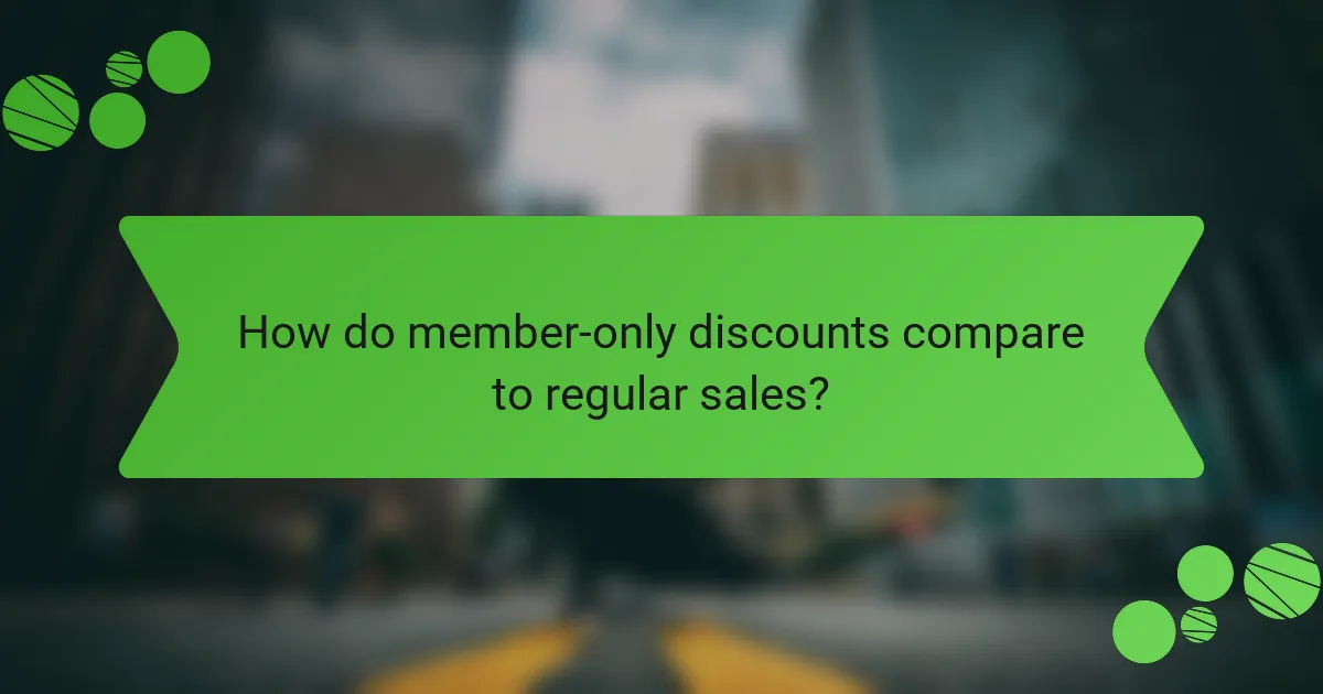 How do member-only discounts compare to regular sales?